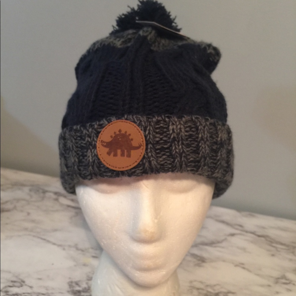 Navy and grey crochet hat / cool club